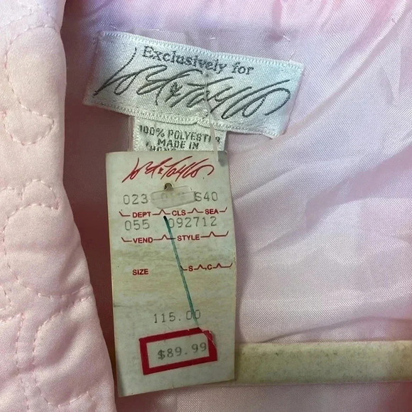 NWT Lord &  Taylor vintage pink robe with belt - Picture 4 of 7